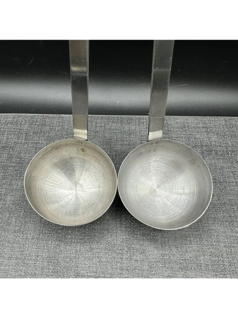 Vintage Stainless Steel 4 oz Ladle Set 2 Commercial Restaurant Japan Hook Capco
